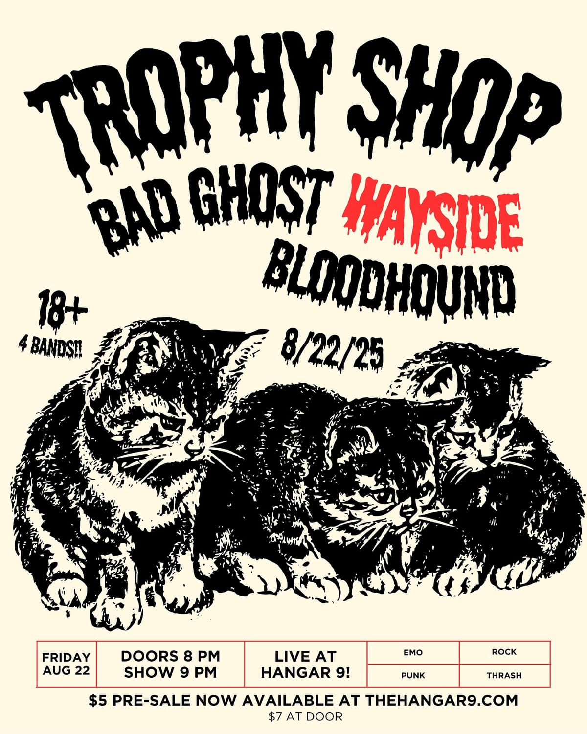 Hangar 9 Announces their first "heavy-ish" show since their re-opening! Carbondale, Illinois