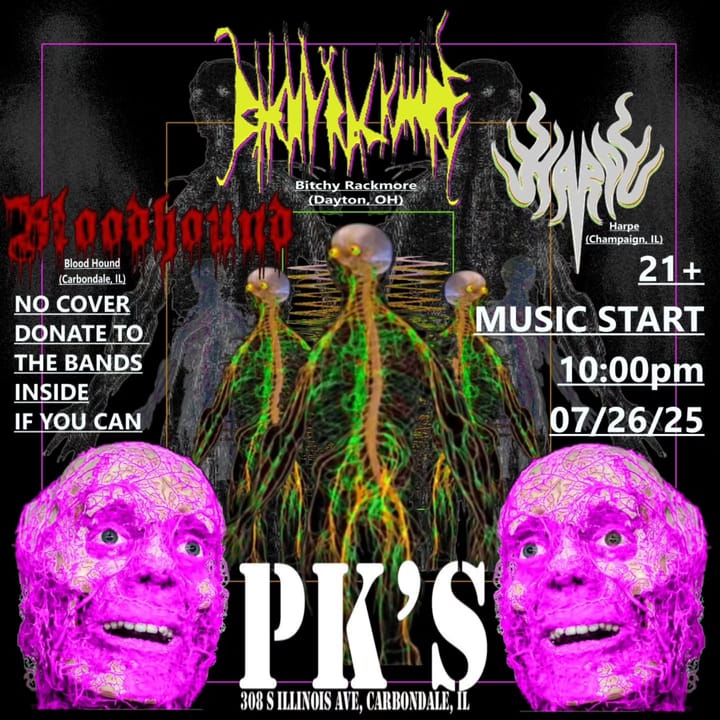Ian Pits' first show booked at PK's! Tomorrow!!! (July 26 2025)
